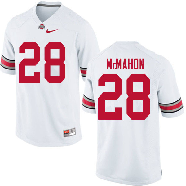Men #28 Amari McMahon Ohio State Buckeyes College Football Jerseys Sale-White
